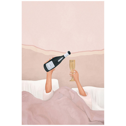 Morning Champers Canvas Wall Art