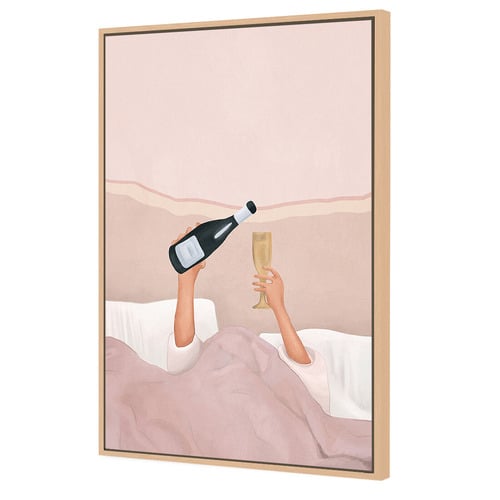 Morning Champers Canvas Wall Art