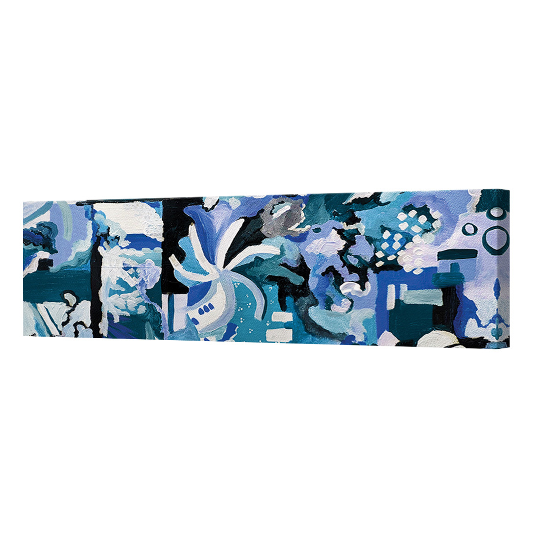 Blue Meandering II Canvas Wall Art
