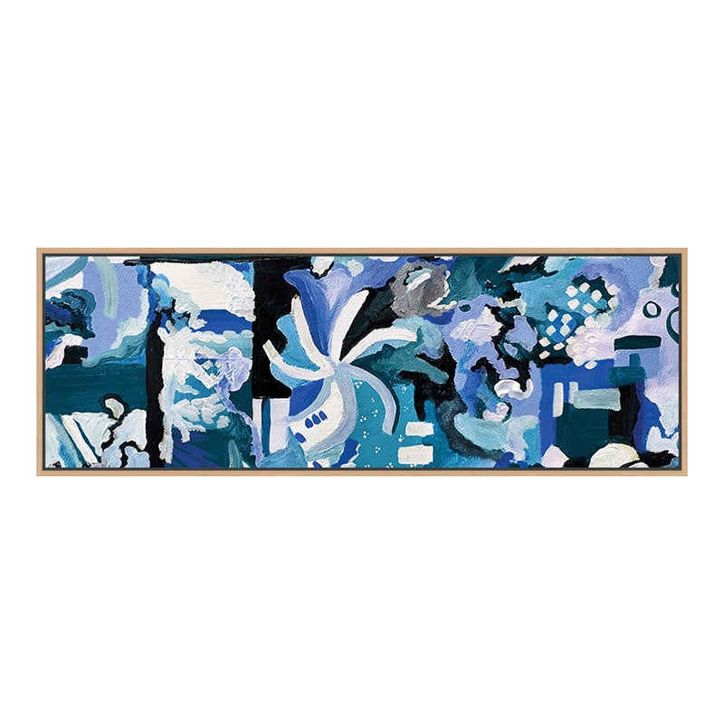 Blue Meandering II Canvas Wall Art