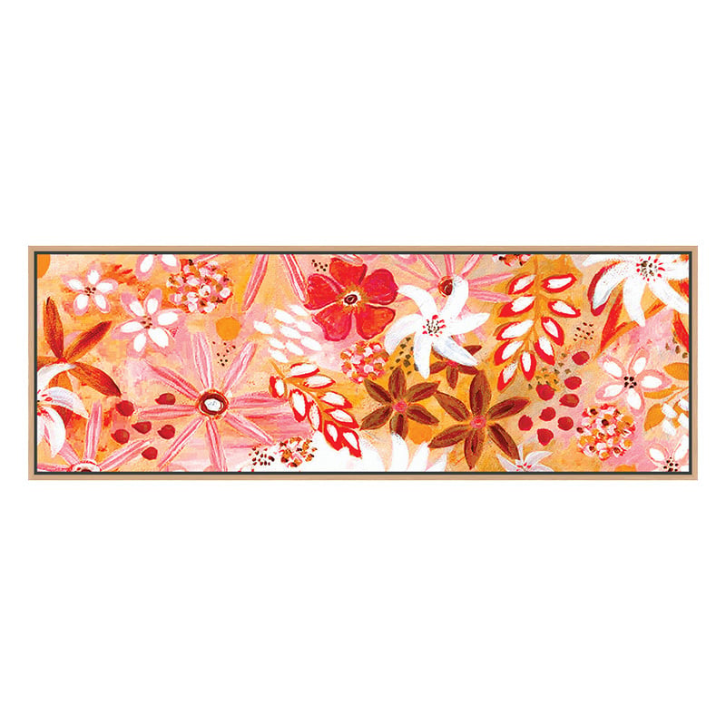Red Enchanted Garden II Canvas Wall Art