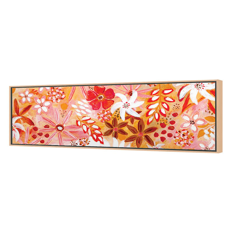 Red Enchanted Garden II Canvas Wall Art