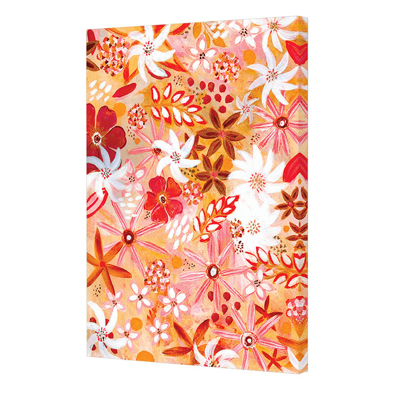 Red Enchanted Garden I Canvas Wall Art