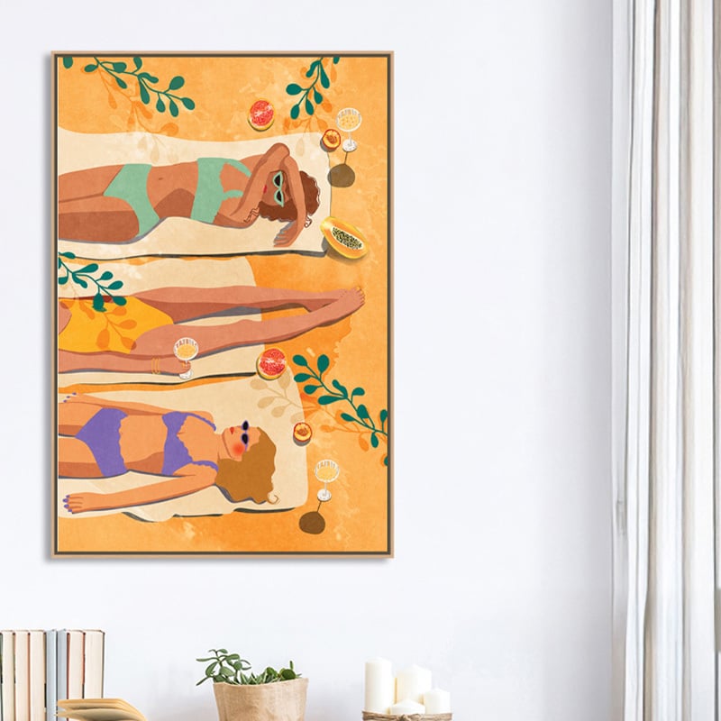 Summer Girls Canvas Wall Art