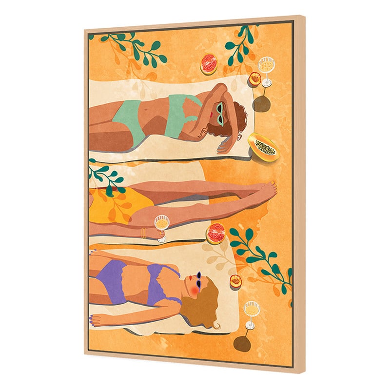 Summer Girls Canvas Wall Art