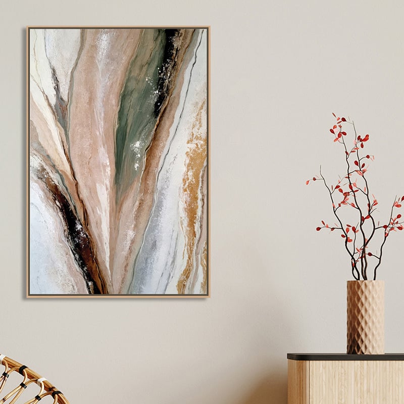 Organic Mineral Flow I Canvas Wall Art