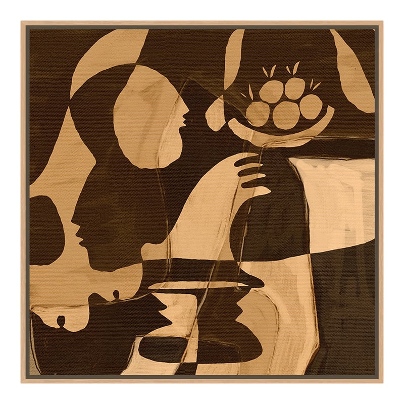 Brown Essence Canvas Wall Art