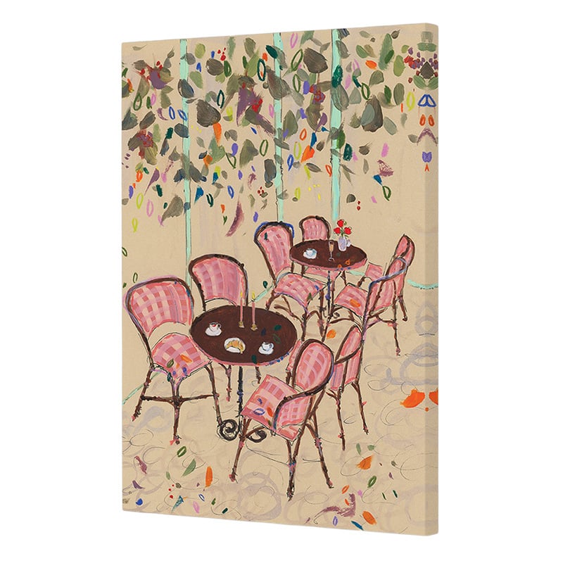 Paris Bistro Vibes Canvas Wall Art