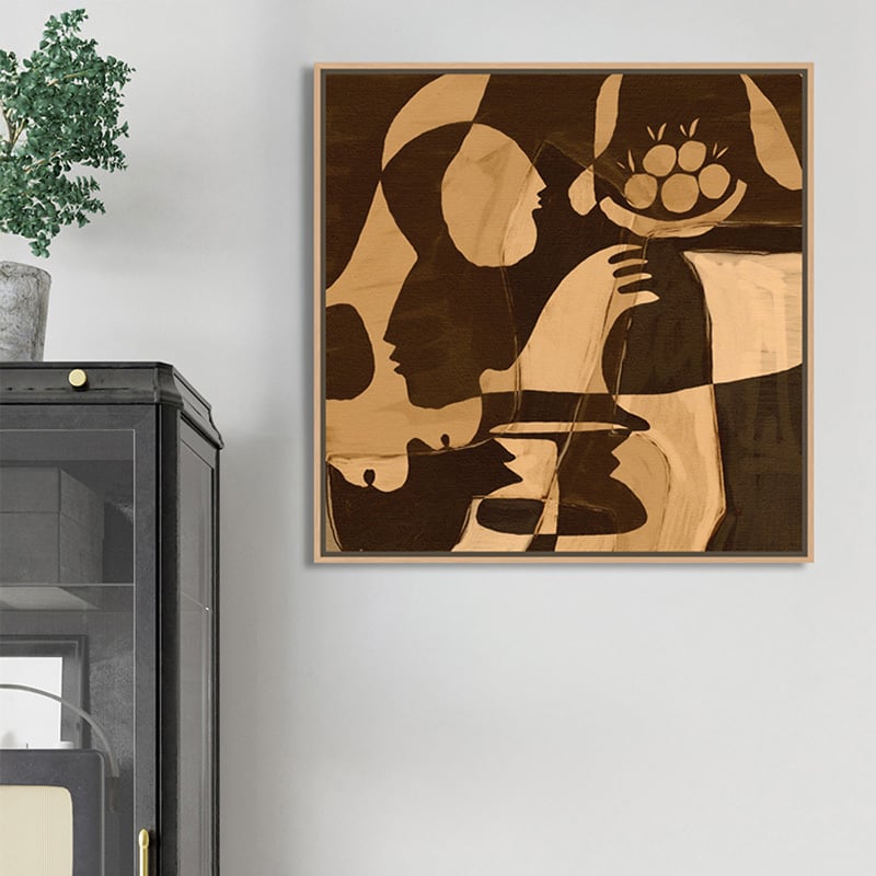 Brown Essence Canvas Wall Art