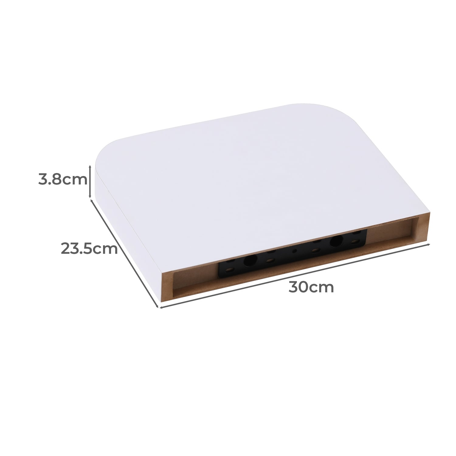 Damien Curved Floating Shelves