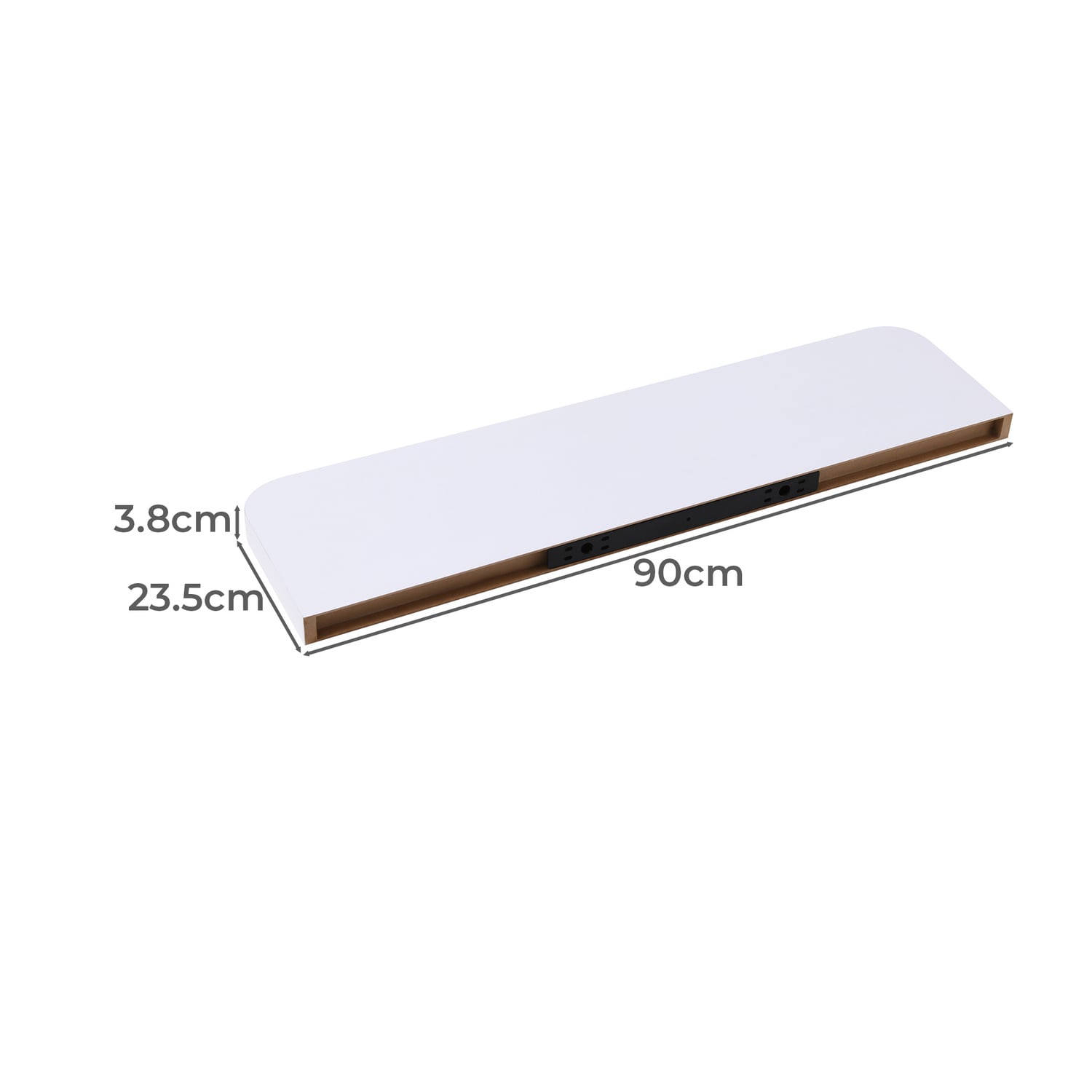 Damien Curved Floating Shelves