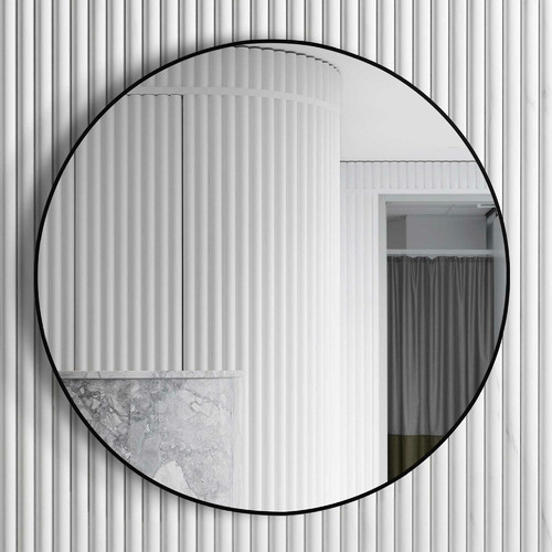 London Round Framed Mirror