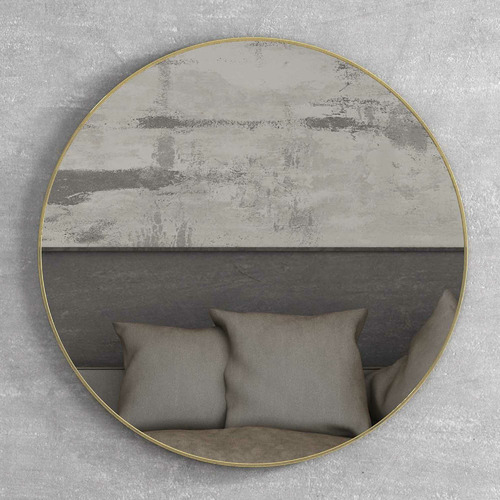 London Round Framed Mirror