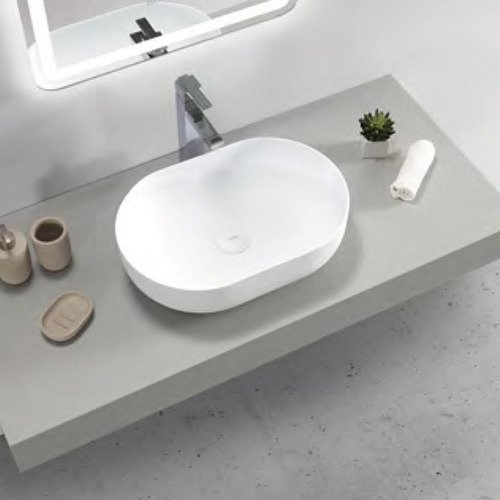 White Portofino Oval Basin