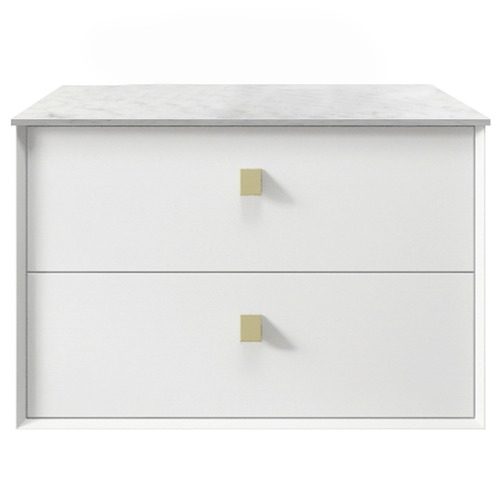 Boston 2 Drawer Wall Hung Vanity | Temple & Webster