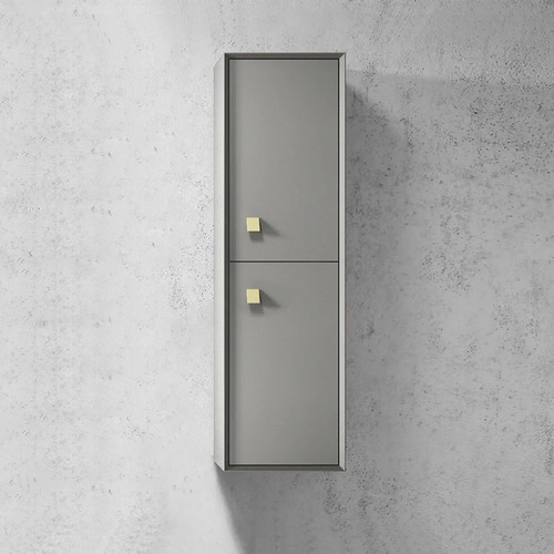 Matte Grey Boston Wall Hung Bathroom Cabinet