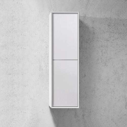 Matte White Noosa Wall Hung Bathroom Cabinet