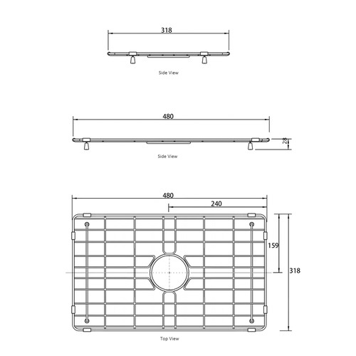 Hampshire Stainless Steel Butler Sink Grid