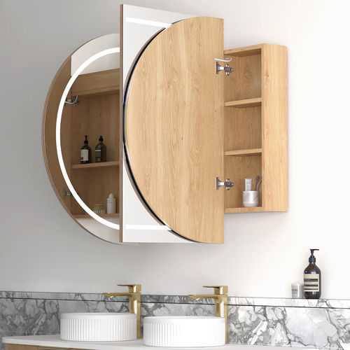 OttiAustralia Bondi 1500mm LED Mirrored Shaving Cabinet | Temple & Webster