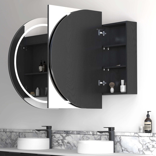 Bondi 180mm LED Mirrored Shaving Cabinet