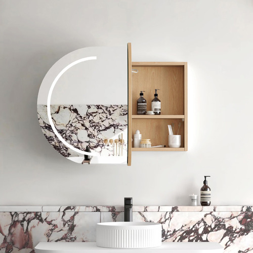 OttiAustralia Bondi 900mm LED Mirrored Shaving Cabinet | Temple & Webster