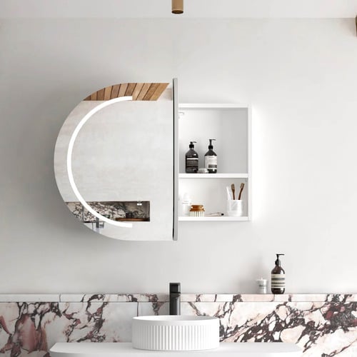 Bondi 900mm LED Mirrored Shaving Cabinet