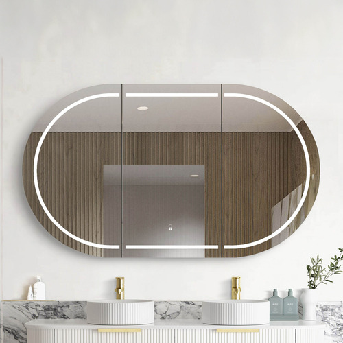 OttiAustralia Bondi 1500mm LED Mirrored Shaving Cabinet | Temple & Webster