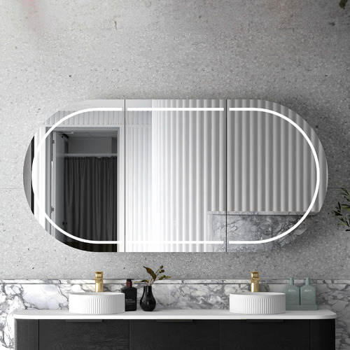 Bondi 180mm LED Mirrored Shaving Cabinet