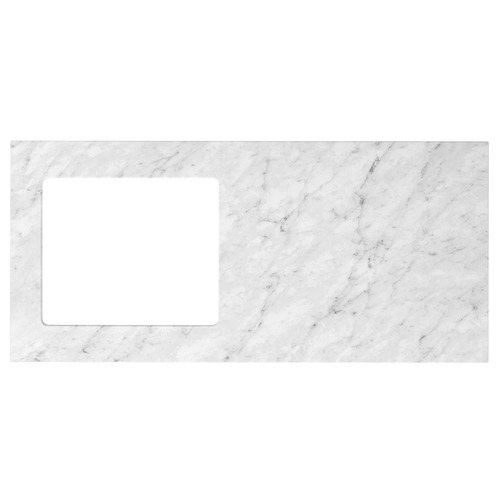Marlo Matte Black Laundry Cabinet with 1300mm Extended Carrara Countertop & Sink