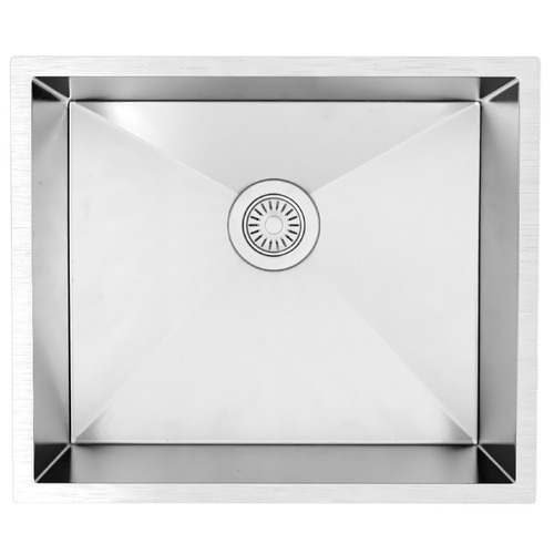 Byron 650mm Black Oak Laundry Cabinet with Carrara Countertop & Sink