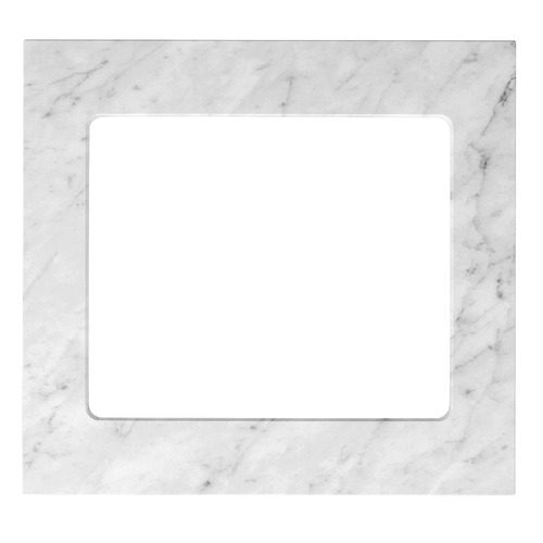 Noosa 650mm Matte White Laundry Cabinet with Carrara Countertop & Sink