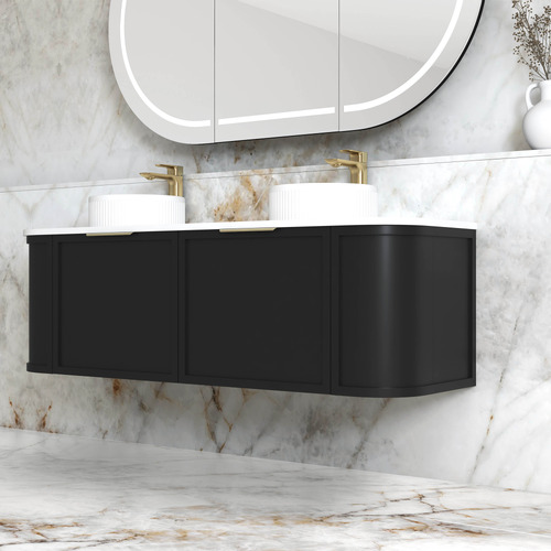 Hampshire 1500mm Wall Hung Double Vanity with Stone Countertop