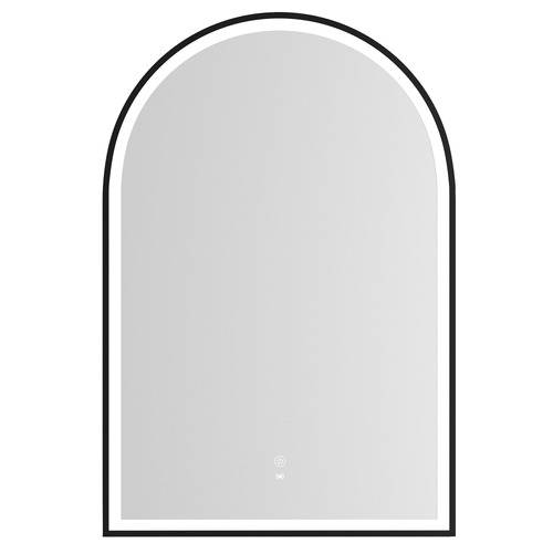 Archie 900 x 600mm Arched Metal LED Bathroom Mirror