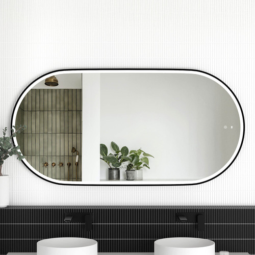 Noosa Oval Metal LED Bathroom Mirror