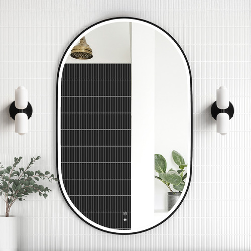 Noosa Oval Metal LED Bathroom Mirror