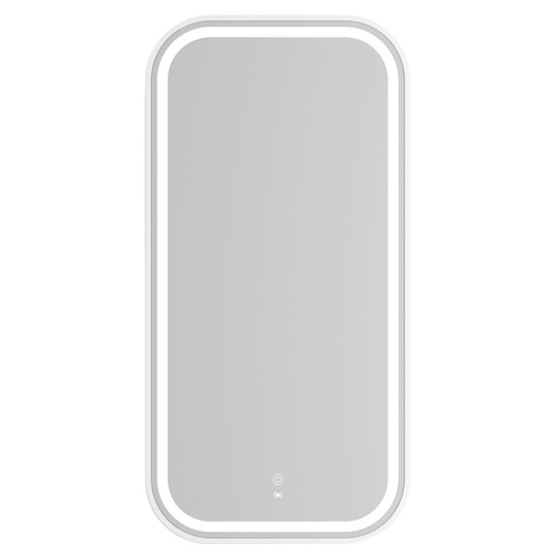 Newport 900 x 450mm Rectangle Metal LED Bathroom Mirror
