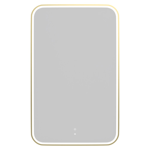 Newport 900 x 600mm Rectangle Metal LED Bathroom Mirror