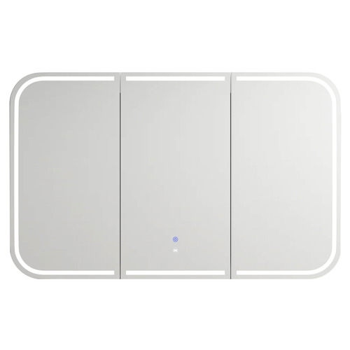 Newport 1200mm Matte White LED Mirrored Shaving Cabinet