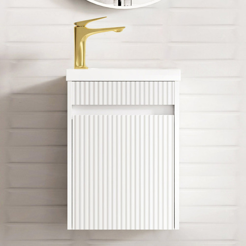 Bondi 400mm Small Space Single Vanity with Ceramic Countertop
