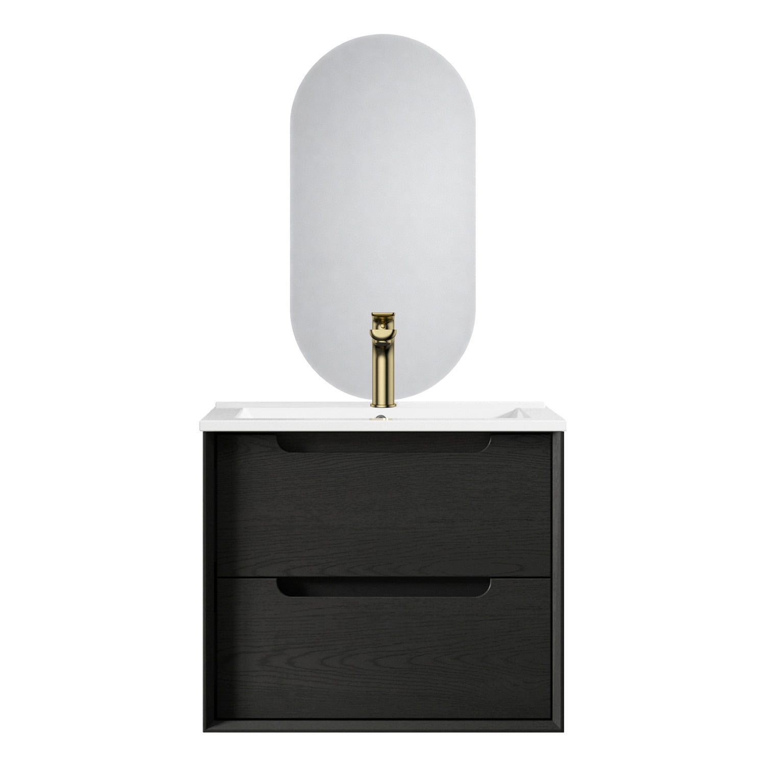 Byron 600mm Wall Hung Vanity & LED Mirror Package