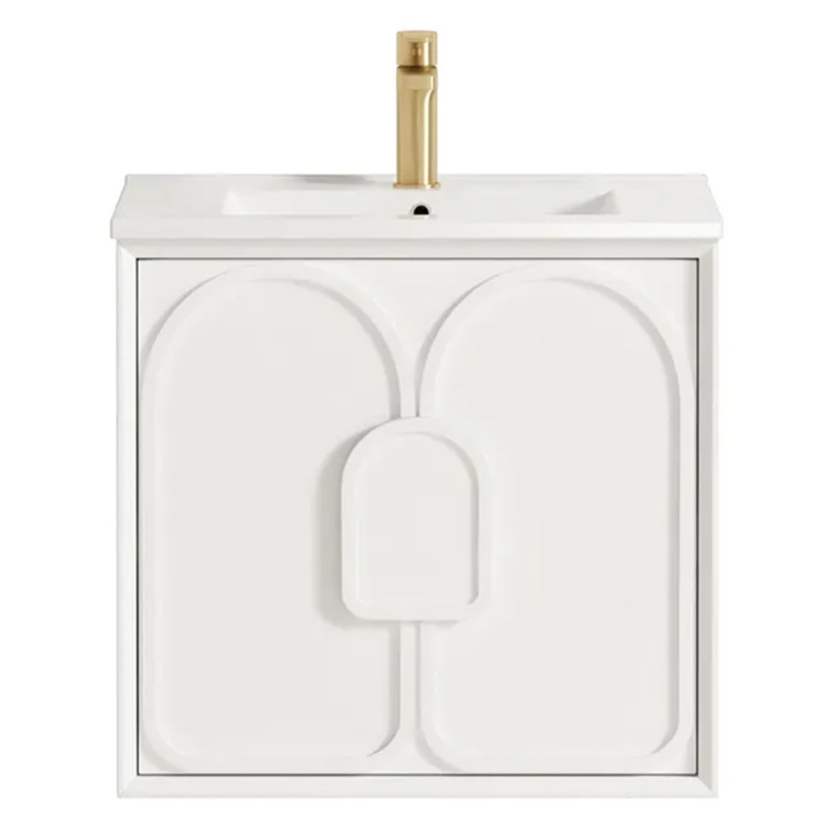 Laguna MKII 600mm Wall Hung Single Vanity with Ceramic Countertop