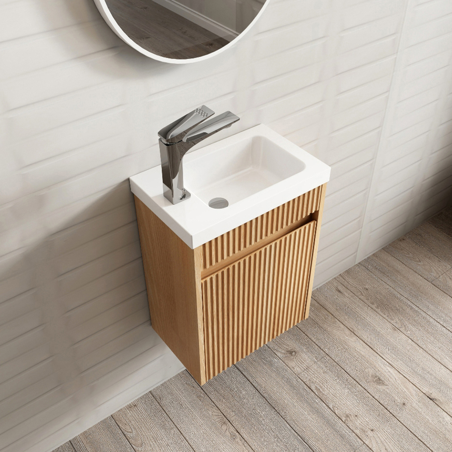 Bondi-400mm-Wall-Hung-Small-Space-Single-Vanity-with-Ceramic-Countertop