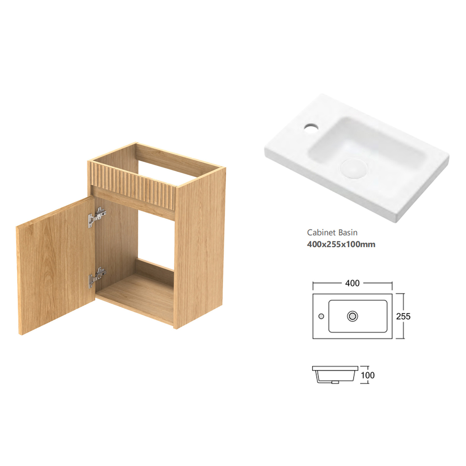 Bondi-400mm-Wall-Hung-Small-Space-Single-Vanity-with-Ceramic-Countertop