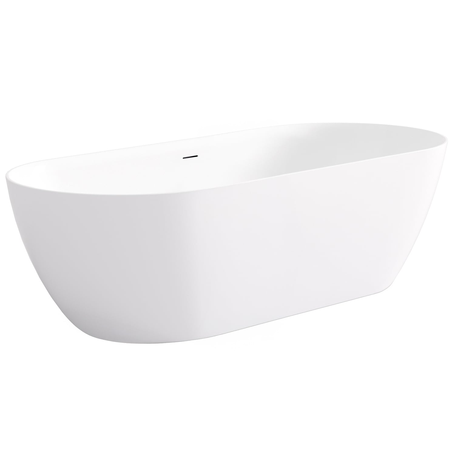 Manolo Acrylic Freestanding Bath with Overflow