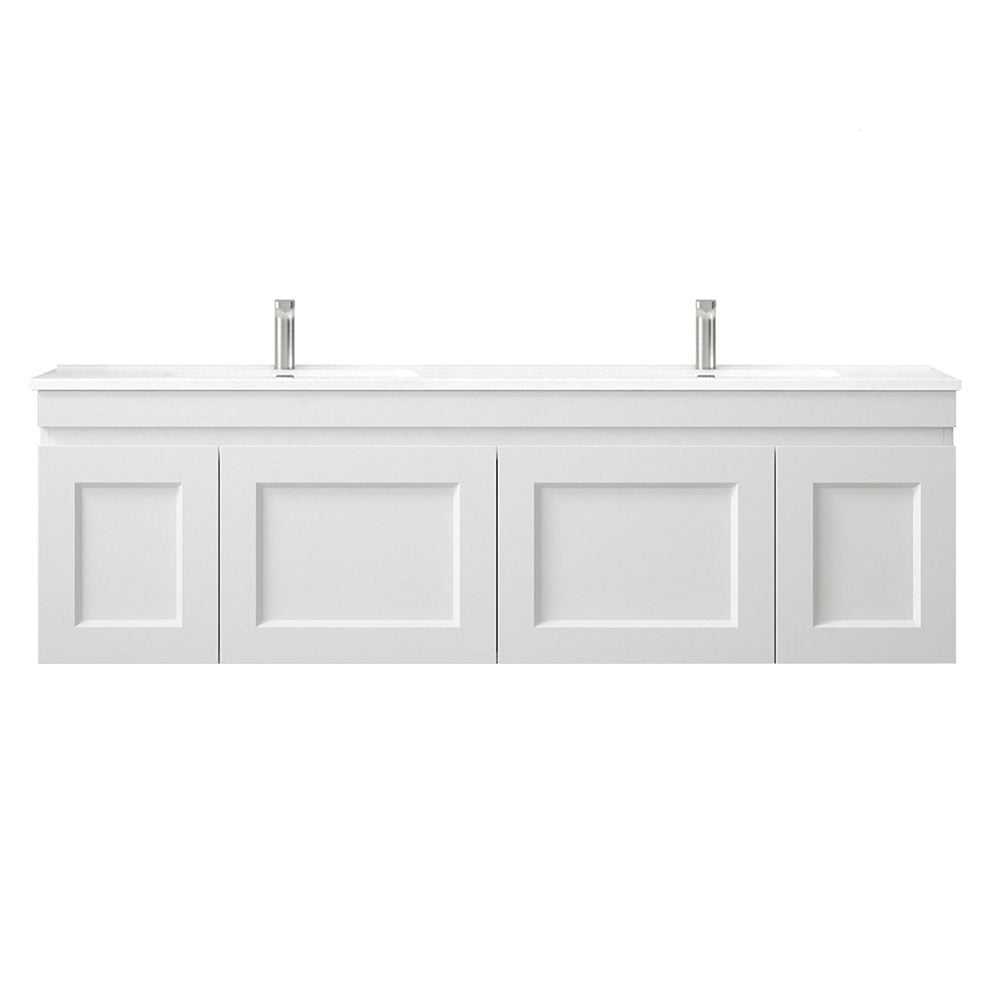 Hampton 2 Door 2 Drawer Ceramic Wall Hung Vanity