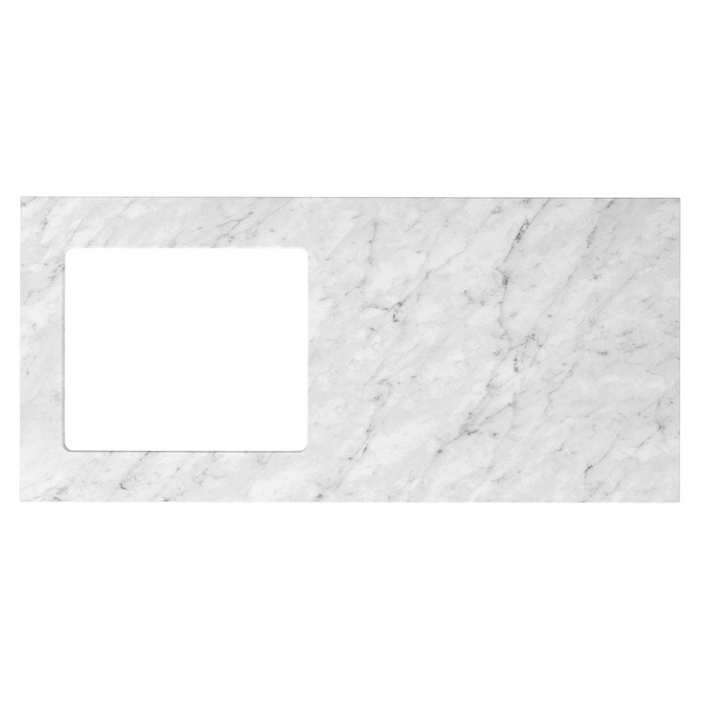 Havana 1300mm Sable Walnut Laundry Tub and Cabinet with Stone Countertop