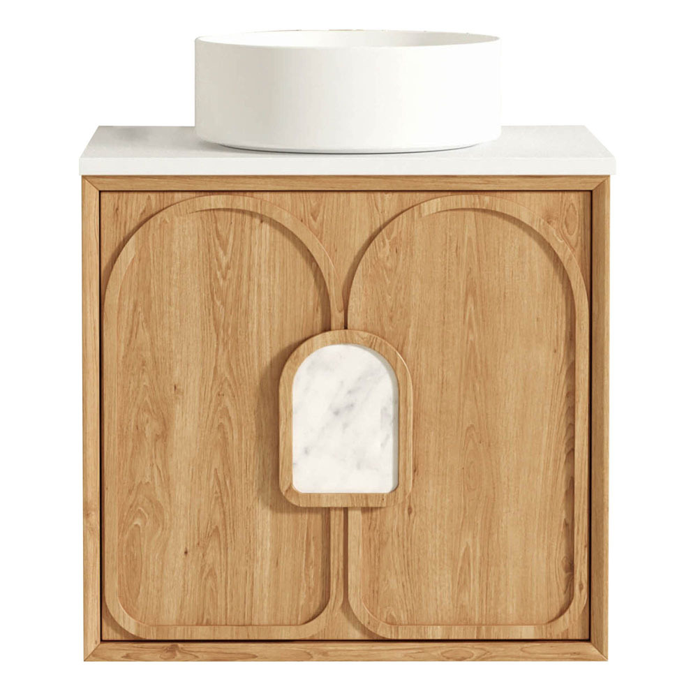 Laguna MKII 600mm Wall Hung Single Vanity with Solid Surface Countertop