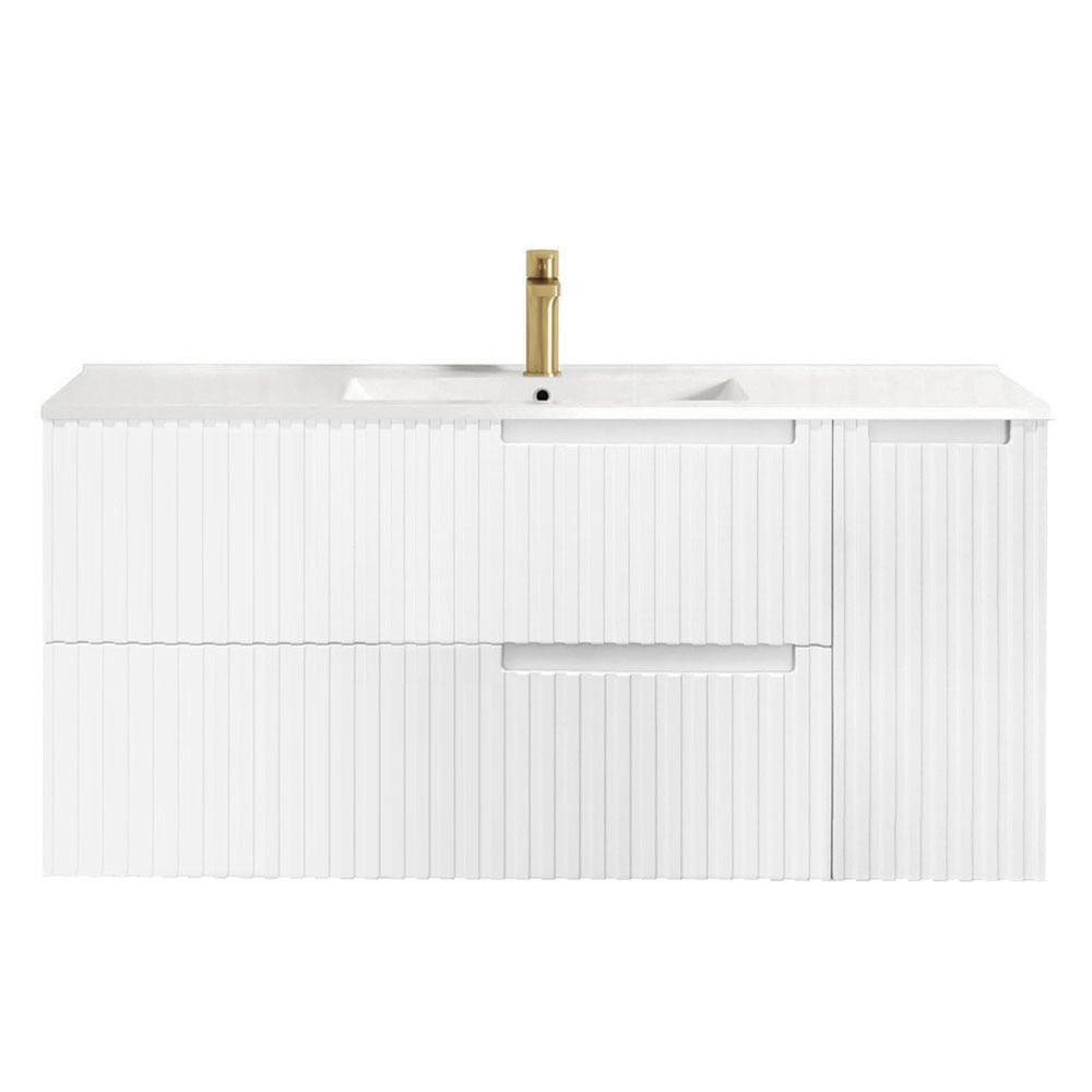 Noosa 1 Door 2 Drawer Ceramic Wall Hung Vanity