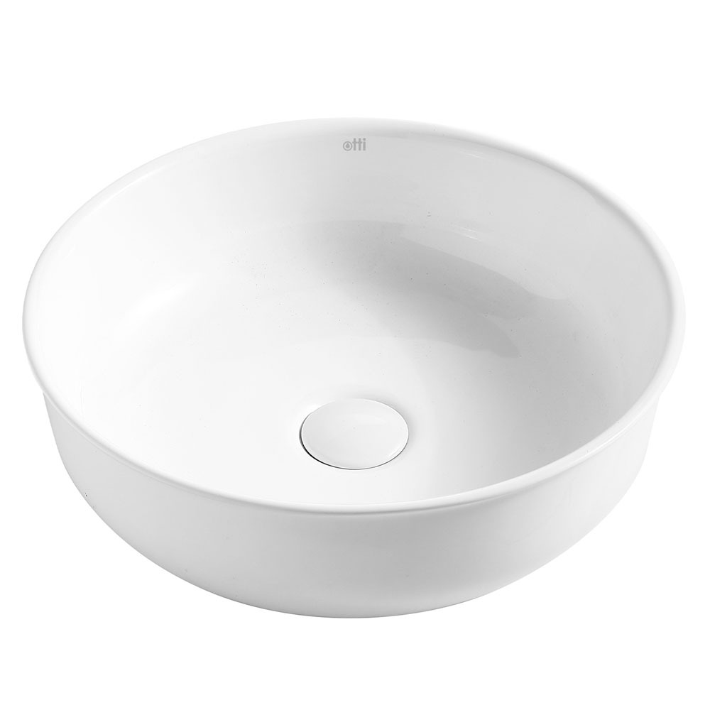 Bronte 390mm Round Ceramic Above Counter Basin