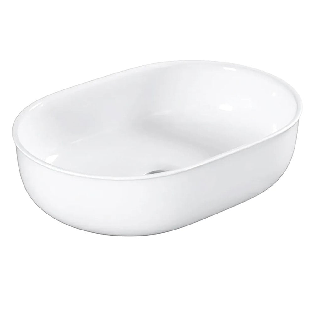 Bronte 500mm Oval Ceramic Above Counter Basin